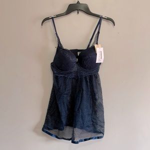 Spree intimates babydoll lingerie set large